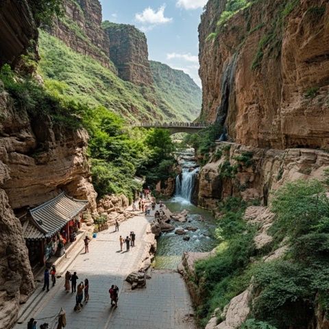 河南三大绝色景观,老君山、云台山和龙门石窟。