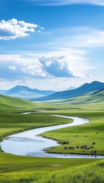 2024年你想去哪里旅游在我国西北地区,有一片广袤无垠的大草原