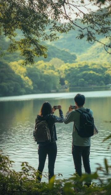 情侣旅行拍照攻略：甜蜜姿势大揭秘，轻松刷屏朋友圈