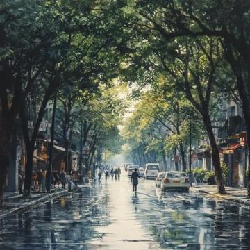 川西路上一片美景