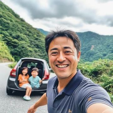 国庆期间我们一家三口自驾游，花了一万，事后修车又花了900多