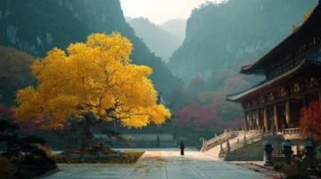 金秋十月,几位朋友相约驾车前往净影寺风景区游玩
