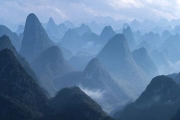 张家界天门山，美丽的家乡景观