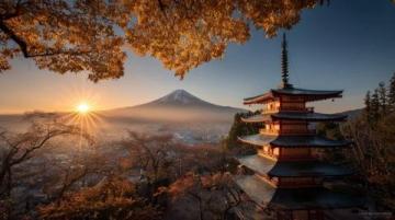 旅游记录日本富士山下忍野八海随拍