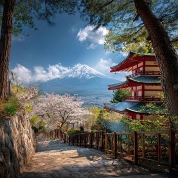 旅游记录日本富士山下忍野八海随拍